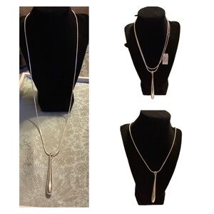 🌷 NWT Chico’s Silver Necklace and Pendant